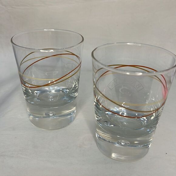 Baileys Rocks Glass 8 Oz Each 4 1/4 In Tall 3 In Round Set 2 Liquor Bar Cocktail - Picture 4 of 8